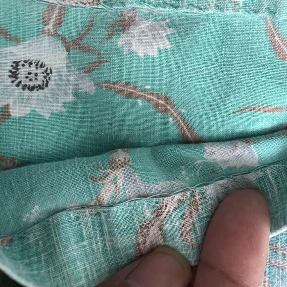 Reyn Spooner Shirt Mens Medium Blue Pink Floral Hawaiian Button Up Short Sleeve - Picture 11 of 13